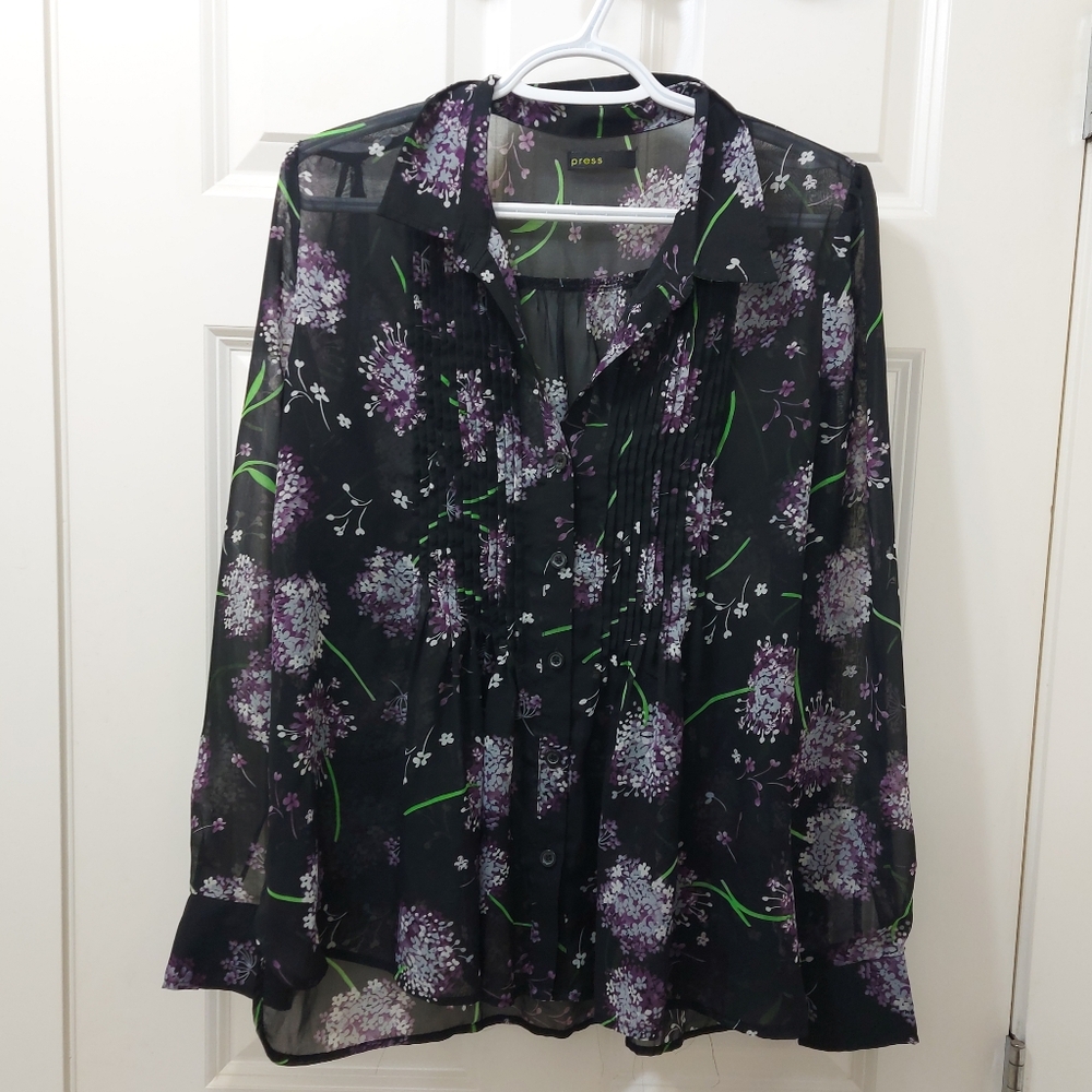 Press long sleeve top